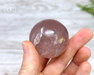 Star Rose Quartz Sphere #12
