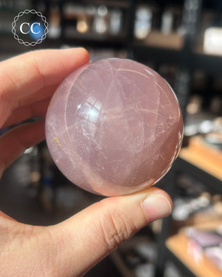 Star Rose Quartz Sphere #4