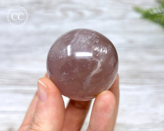Star Rose Quartz Sphere #12