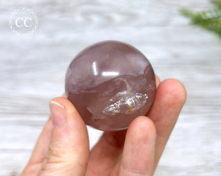Star Rose Quartz Sphere #12