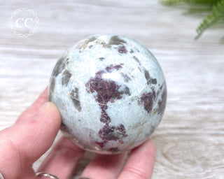 Rubellite, Cleavelandite & Smoky Quartz Sphere #2