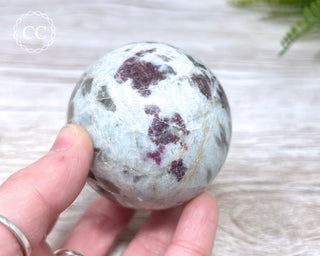 Rubellite, Cleavelandite & Smoky Quartz Sphere #2