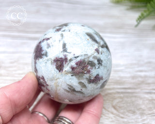 Rubellite, Cleavelandite & Smoky Quartz Sphere #2