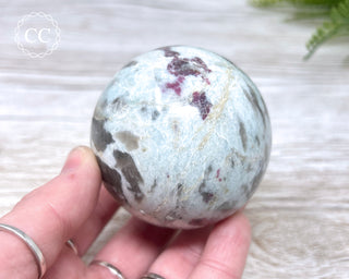 Rubellite, Cleavelandite & Smoky Quartz Sphere #2