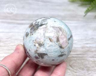 Rubellite, Cleavelandite & Smoky Quartz Sphere #2