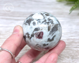 Rubellite, Cleavelandite & Smoky Quartz Sphere #4