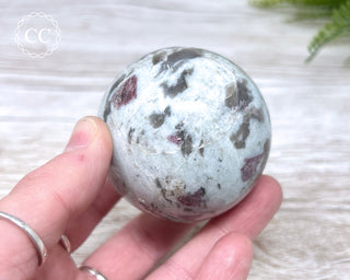 Rubellite, Cleavelandite & Smoky Quartz Sphere #4