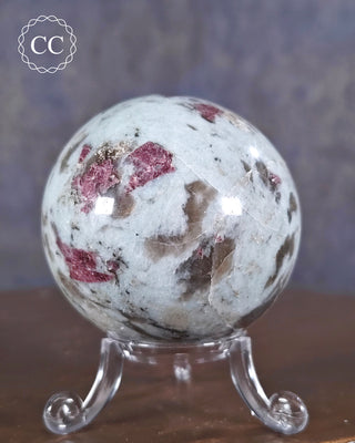 Rubellite, Cleavelandite & Smoky Quartz Sphere #4