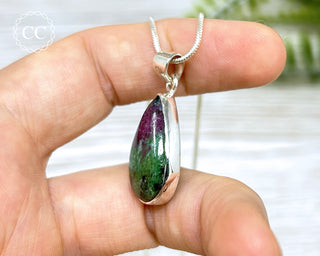 Ruby Zoisite Silver Necklace #1