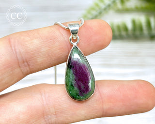 Ruby Zoisite Silver Necklace #2