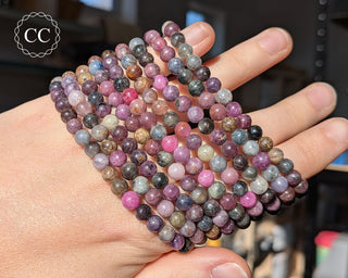 Sapphire Multi Coloured 6mm Beaded Bracelet