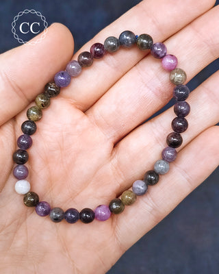 Sapphire Multi Coloured 6mm Beaded Bracelet