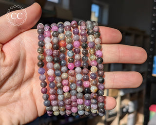 Sapphire Multi Coloured 6mm Beaded Bracelet