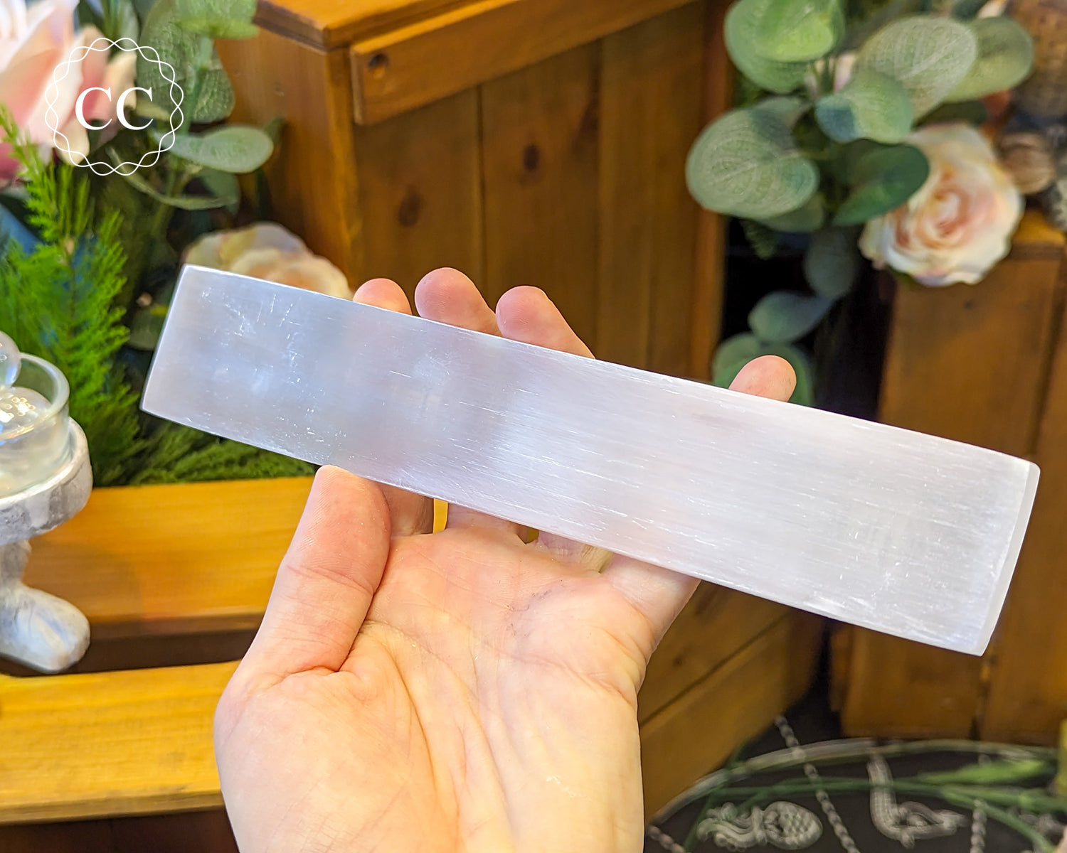 Satin Spar (Selenite) Chakra Ruler – The Citrine Circle