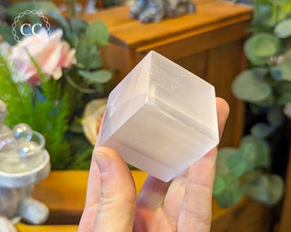Satin Spar (Selenite) Cube