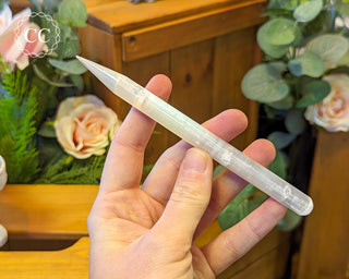 Satin Spar (Selenite) Pencil Wand