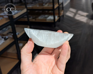 Satin Spar (Selenite) Star Bowl