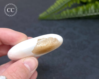 Scolecite & Stilbite Palm Stone #10