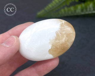 Scolecite & Stilbite Palm Stone #11