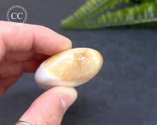 Scolecite & Stilbite Palm Stone #11