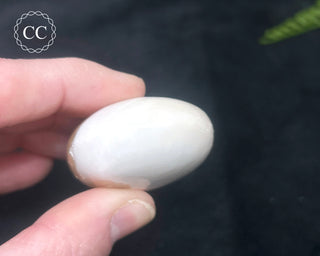 Scolecite with Stilbite Palm Stone #2