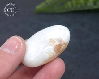 Scolecite & Stilbite Palm Stone #14