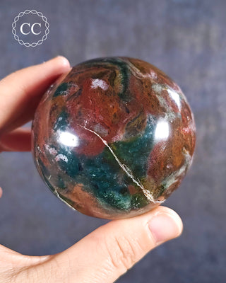 Large Sea Jasper Sphere #3