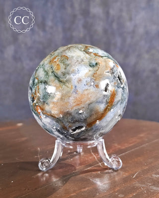 Large Sea Jasper Sphere #4