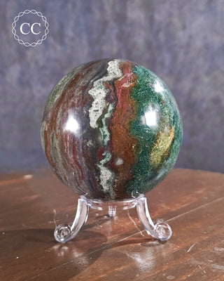 Large Sea Jasper Sphere #5