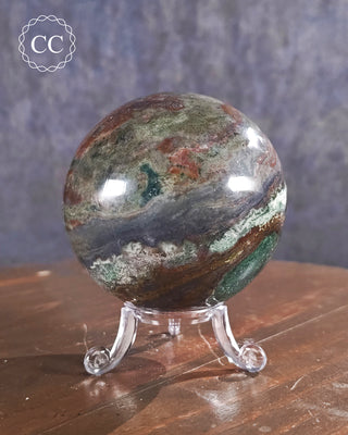 Large Sea Jasper Sphere #5