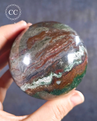 Large Sea Jasper Sphere #5