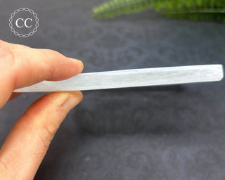 Selenite Plate - Pentagram