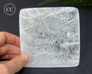 Selenite Plate - Tree of Life