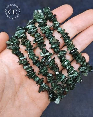 Seraphinite Gemchip Bracelets on hand