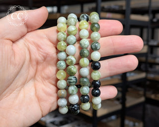 Serpentine 8mm Beaded Bracelets on hand
