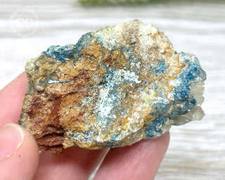 Shattuckite & Calcite Specimen - Namibia #15