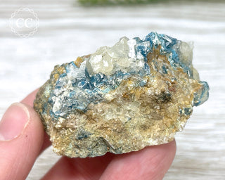 Shattuckite & Calcite Specimen - Namibia #15