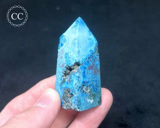 Chrysocolla & Shattuckite Tower #3