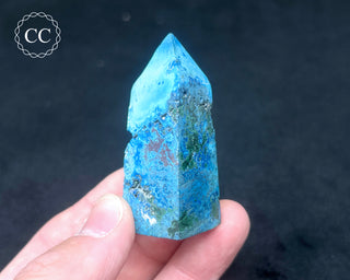 Chrysocolla & Shattuckite Tower #3