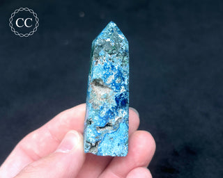 Chrysocolla & Shattuckite Tower #1