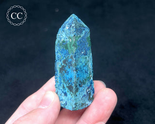 Chrysocolla & Shattuckite Tower #1