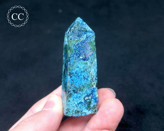 Chrysocolla & Shattuckite Tower #1