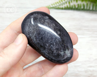 Silver Sheen Obsidian Chunky Palmstone #2