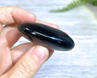 Silver Sheen Obsidian Chunky Palmstone #8