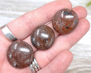 Chocolate Jasper Button | Tumbled Crystal