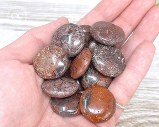 Chocolate Jasper Button | Tumbled Crystal