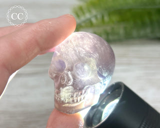 Smokey Fluorite Skull #3