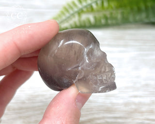 Smokey Fluorite Skull #3