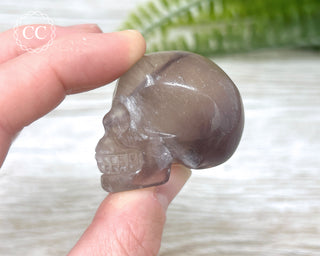 Smokey Fluorite Skull #3