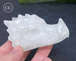 Snow Quartz Dragon Head #8